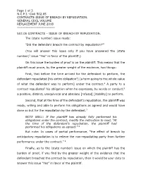 Page 1 of 3 N.C.P.I.–Civil 502.05 CONTRACTS-ISSUE of BREACH by REPUDIATION