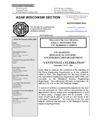 2004-09 Newsletter