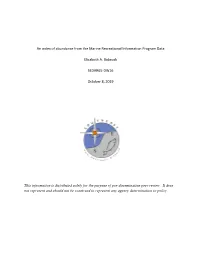 An Index of Abundance from the Marine Recreational Information Program Data