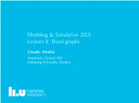 Modeling & Simulation 2019 Lecture 8. Bond Graphs