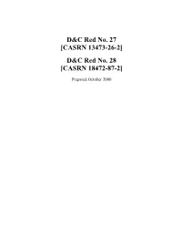D&C Red No. 27 [CASRN 13473-26-2]