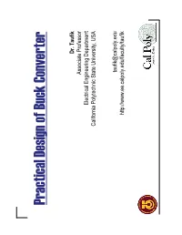 Practical Design of Buck Converter