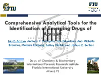 Comprehensive Analytical Tools for the Identification of Emerging Drugs of Abuse Luis E
