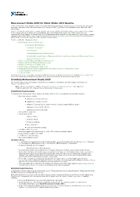 Measurement Studio 2015 for Visual Studio 2013 Readme Installing