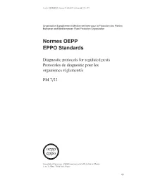 Normes OEPP EPPO Standards