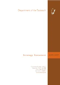 Department of the Taoiseach Strategy Statement 2005-2007