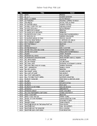 Enter-Tech Pop 705 List 1 of 34 Acekaraoke.Com