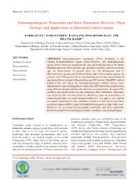 Entomopathogenic Nematodes and Their Mutualistic Bacteria: Their Ecology and Application As Microbial Control Agents