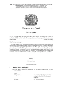 Finance Act 2002