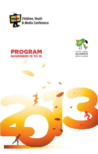 Program November 13 to 15