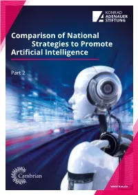 Comparison of National Strategies to Promote Artificial Intelligence