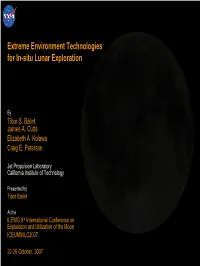 Extreme Environment Technologies for In-Situ Lunar Exploration