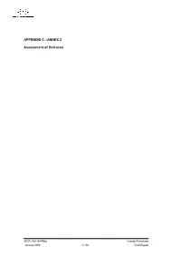 APPENDIX C –ANNEX 2 Assessment of Defences
