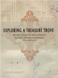EXPLORING a TREASURE TROVE Secular Music