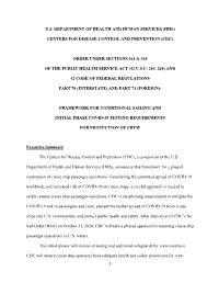 Framework for Conditional Sailing Order