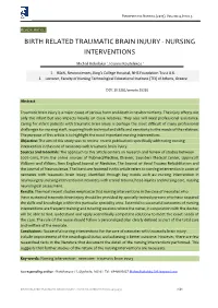 Nursing Interventions