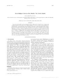 Error Budget of Inverse Box Models: the North Atlantic