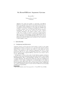 On Round-Efficient Argument Systems