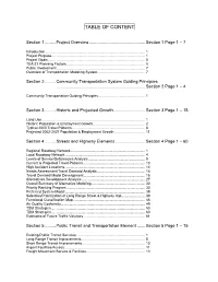 Table of Content