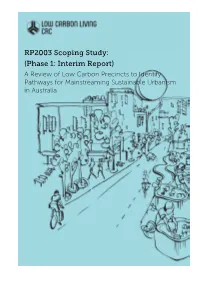 A Review of Low Carbon Precincts to Identify Pathways for Mainstreaming Sustainable Urbanism in Australia