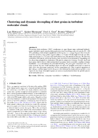 Clustering and Dynamic Decoupling of Dust Grains in Turbulent Molecular Clouds