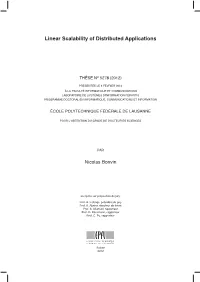 Linear Scalability of Distributed Applications