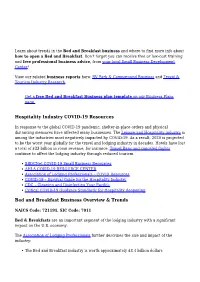 Bed and Breakfast Business and Where to Find More Info About How to Open a Bed and Breakfast