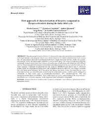 First Approach of Characterization of Bioactive Compound in Pyropia Orbicularis During the Daily Tidal Cycle