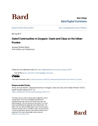 Gated Communities in Gurgaon: Caste and Class on the Urban Frontier