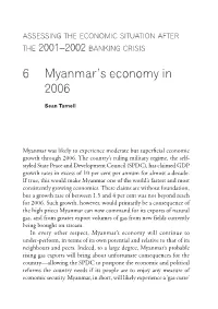 Myanmar's Economy in 2006