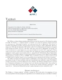 Taliban 2020 Website.Indd