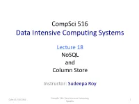 Data Intensive Computing Systems