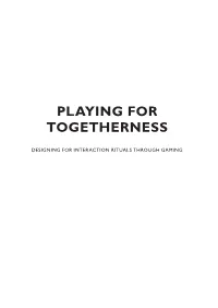 Playing for Togetherness