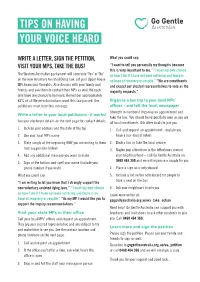 Tips on Having Your Voice Heard