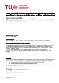 Using Geometric Techniques to Improve Dynamic Programming Algorithms for the Economic Lot-Sizing Problem and Extensions