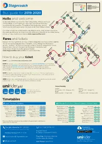Bus Guide for 2019-2020 Fares and Tickets Hello and Welcome Timetables