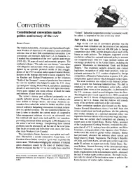 Constitutional Convention Marks Golden Anniversary of The