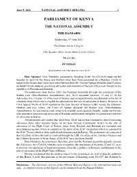 Hansard Report Is for Information Purposes Only