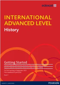 INTERNATIONAL ADVANCED LEVEL History