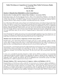 Panelists Biographies