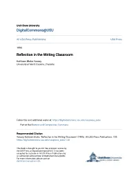 Reflection in the Writing Classroom