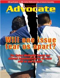The United Methodist Church Has Debated Homosexuality for 40 Years with No End in Sight from the Editor’S Desk Advocatevirginia United Methodist Vol