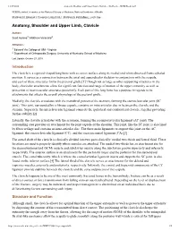 Anatomy, Shoulder and Upper Limb, Clavicle - Statpearls - NCBI Bookshelf