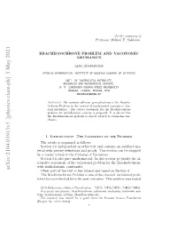 Arxiv:2104.03913V5 [Physics.Class-Ph] 3 May 2021 Entv Ttmn Ftevrainlpolmfrtebrachisto the Constraints