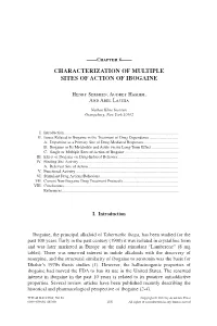 Characterization of Multiple Sites of Action of Ibogaine