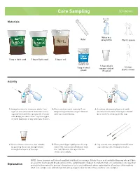Core Sampling SECONDARY
