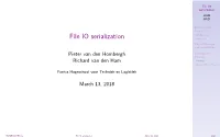 File IO Serialization