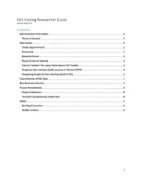 NLS Visiting Researcher Guide Revised 09/10/18