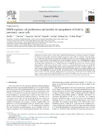 PDS5B Regulates Cell Proliferation and Motility Via Upregulation of Ptch2 In