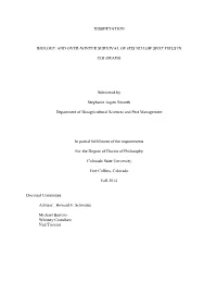 Dissertation Biology and Over-Winter Survival of Iris